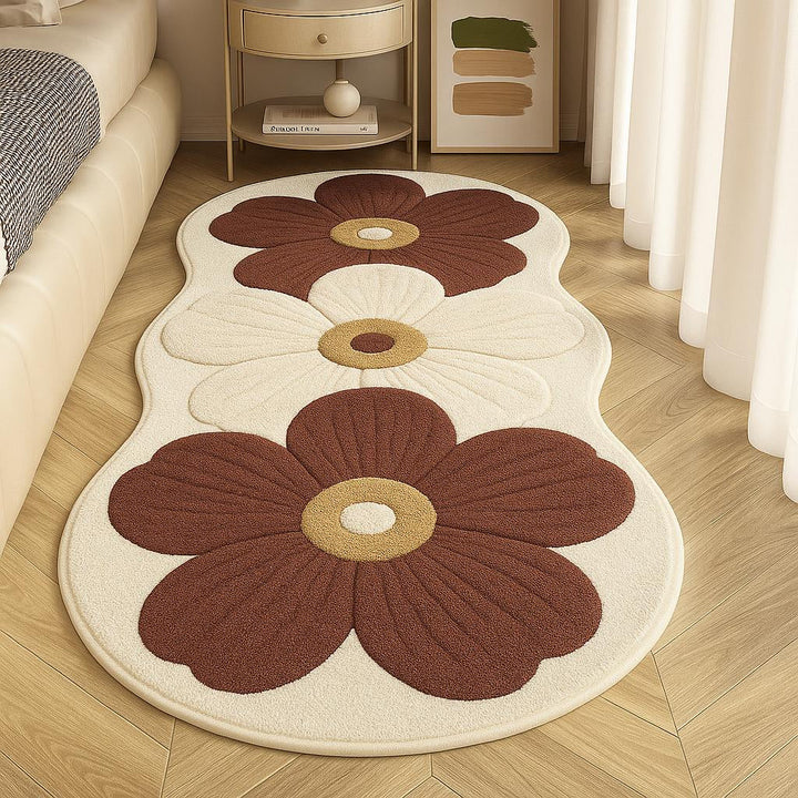 Velveterra™ – Soft Irregular Flower Pattern Rug