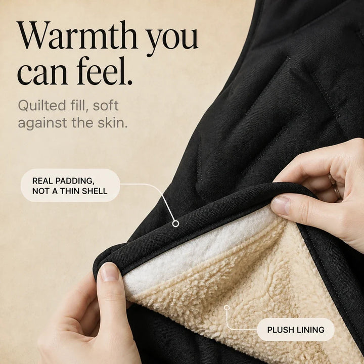 Easewell – Fleece-Lined-Look Zip-Pocket Vest