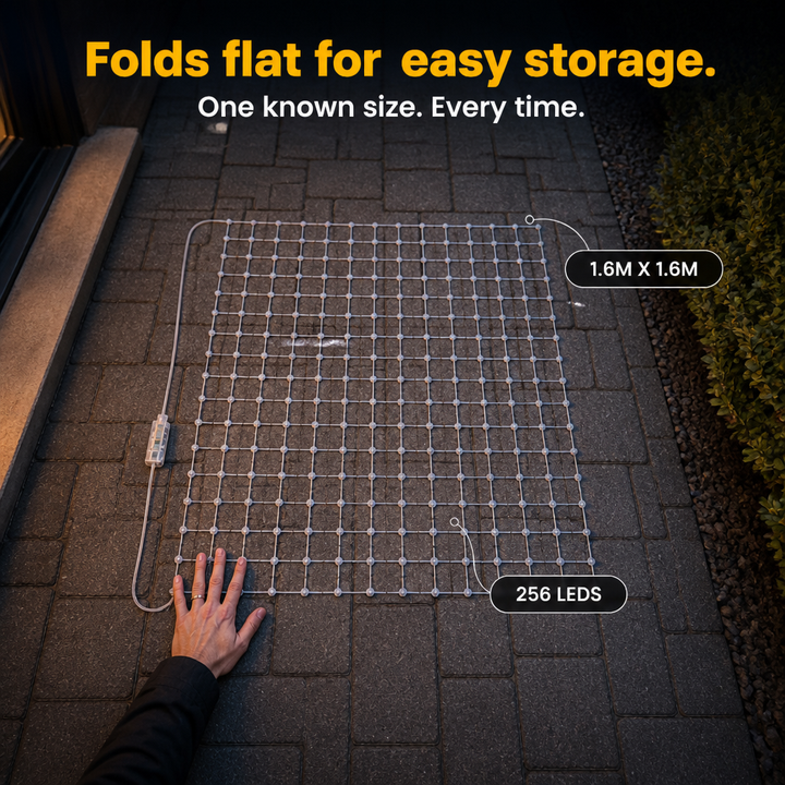 GlowGrid – Foldable RGBIC Animated Light Net