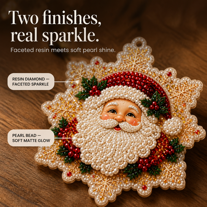 Pearlume – Pearl And Diamond Acrylic Christmas Ornament