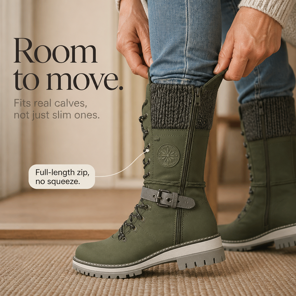 Snowbella – Knee-High Side-Zip Winter Boots