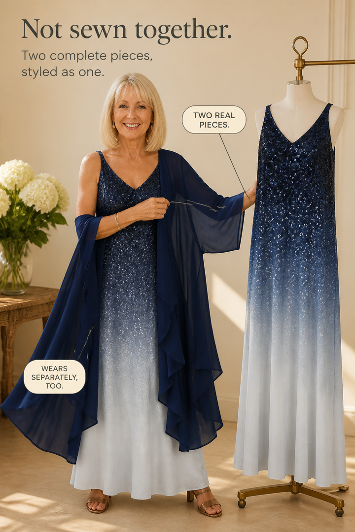 Wearbella – Two-Piece Maxi Dress And Cover-Up Set