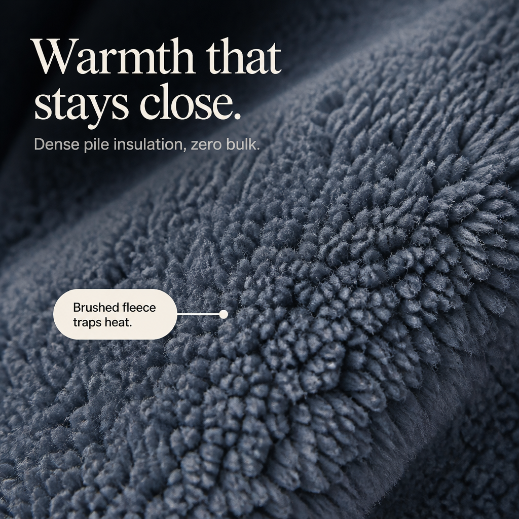 Velora – Plush Fleece Stand-Collar Jacket