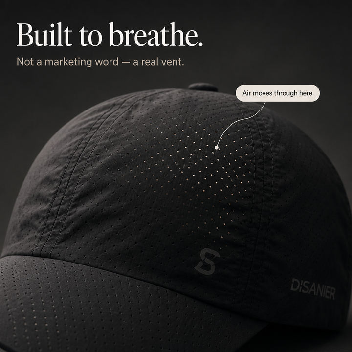 Cloudcap – Blackout Airflow No-Flatten Running Cap