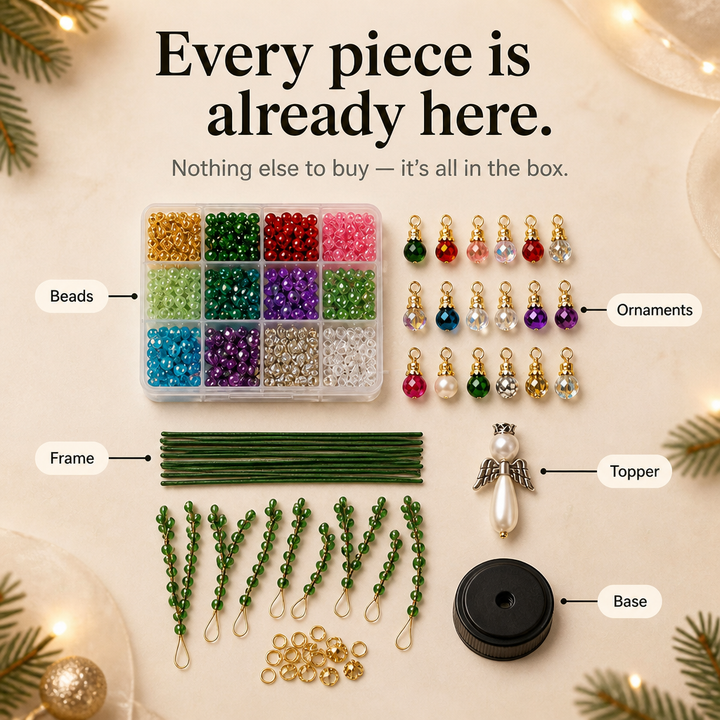 Beadhaven – Beaded Mini Christmas Tree Craft Kit