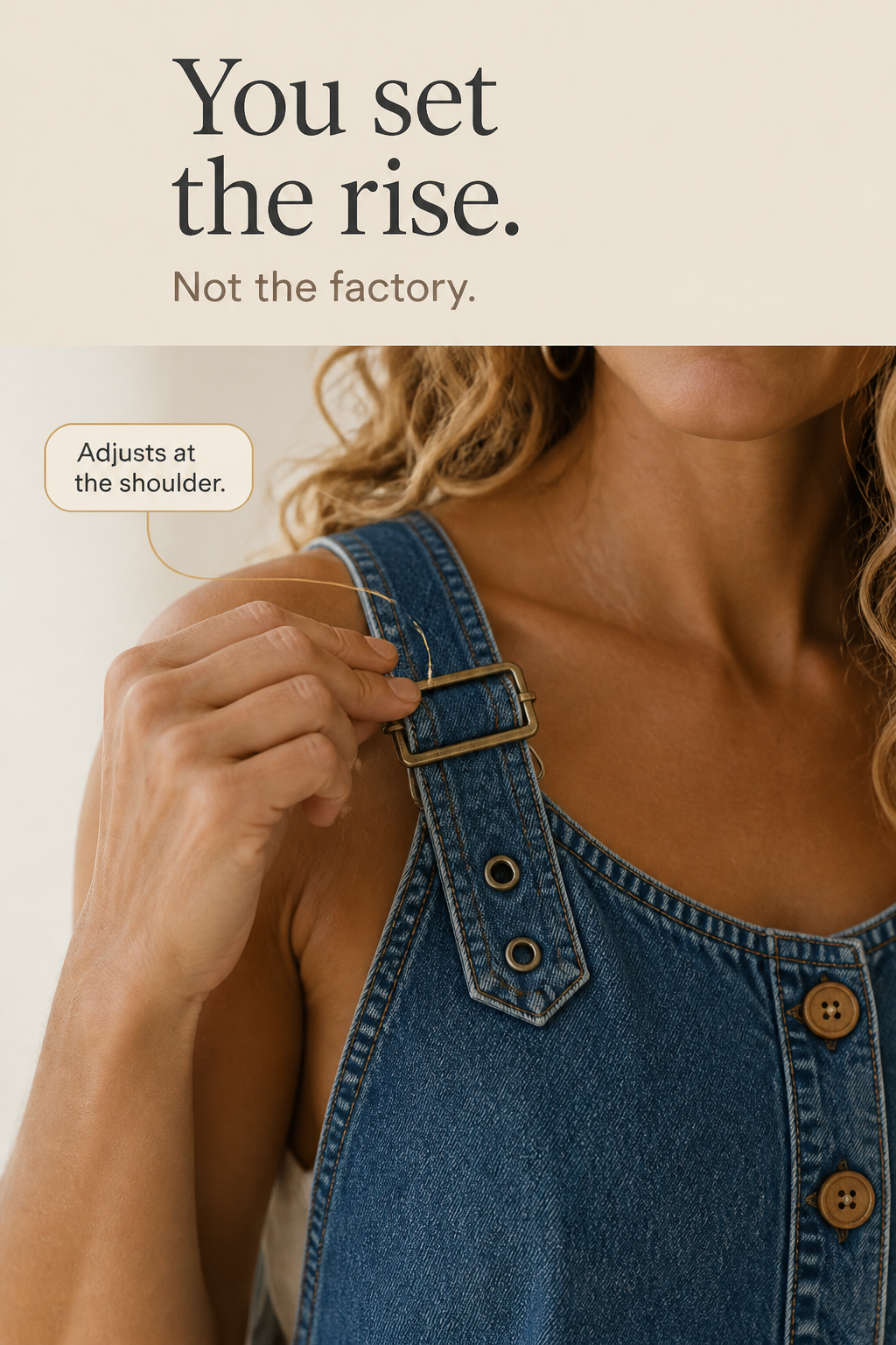 Loosetta – Vintage Wash Adjustable-Strap Wide-Leg Overalls