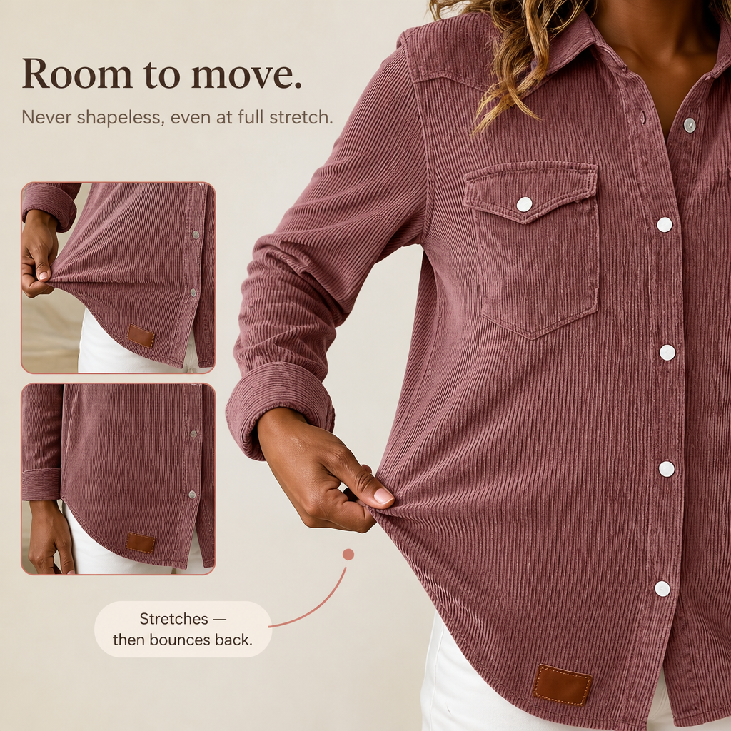 Ribwell – Ribbed Knit Button-Front Shacket