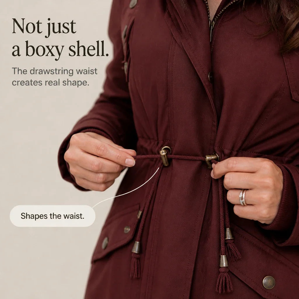 Warmelle – Hooded Fleece-Lined Padded Winter Coat