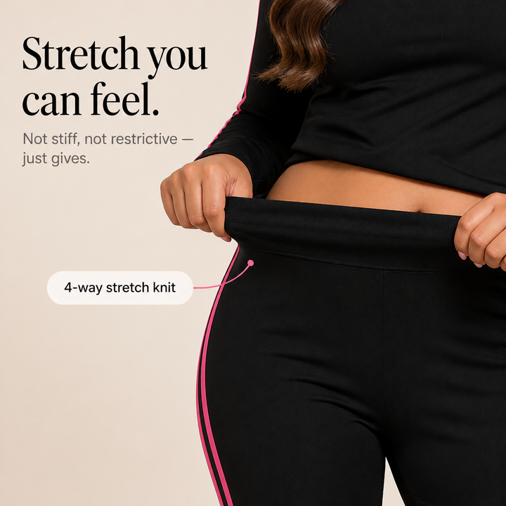 Wearbella – Striped Two-Piece Long-Sleeve Tracksuit