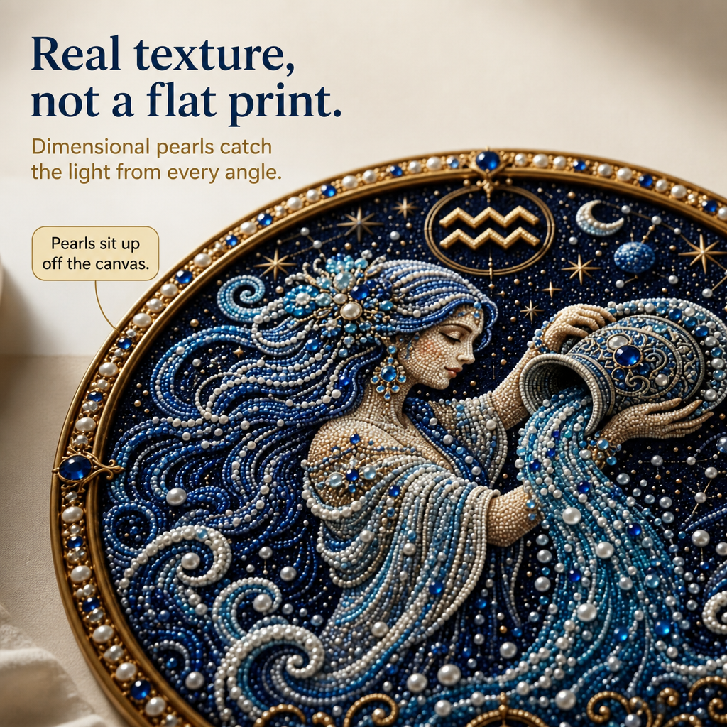 Pearlume – 3D Pearl Zodiac Mosaic Art Kit