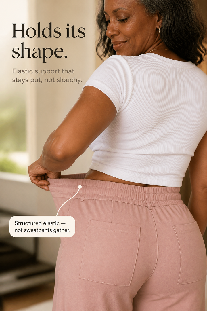 Linessa – Pleated Elastic-Waist Wide-Leg Trousers
