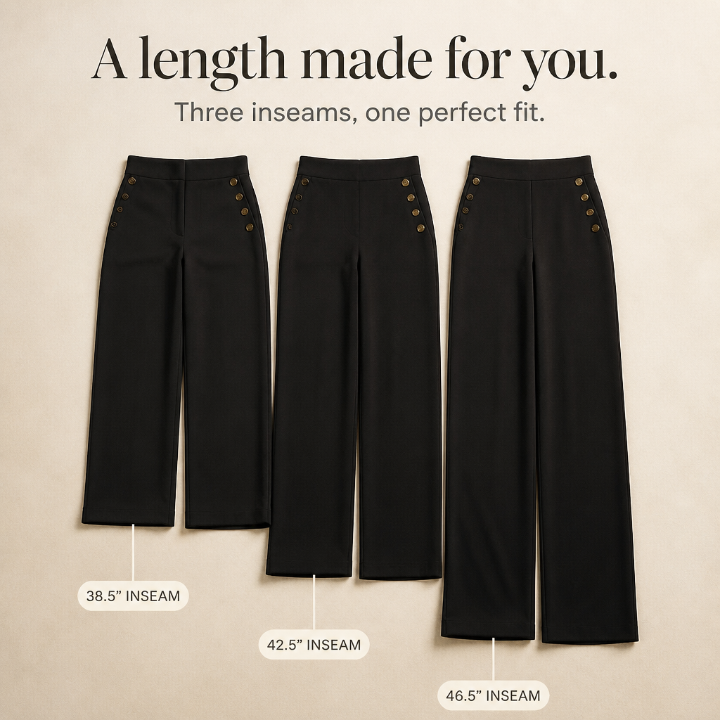 Smoothwaist – Hidden-Panel Wide-Leg Trousers
