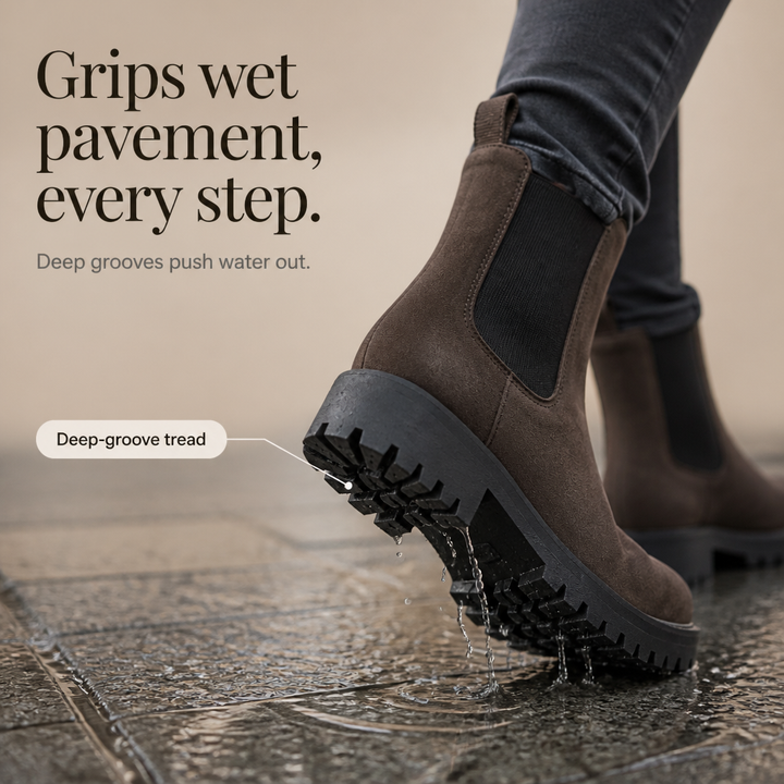 Traqora – Wide-Fit Stretch-Panel Chelsea Boots