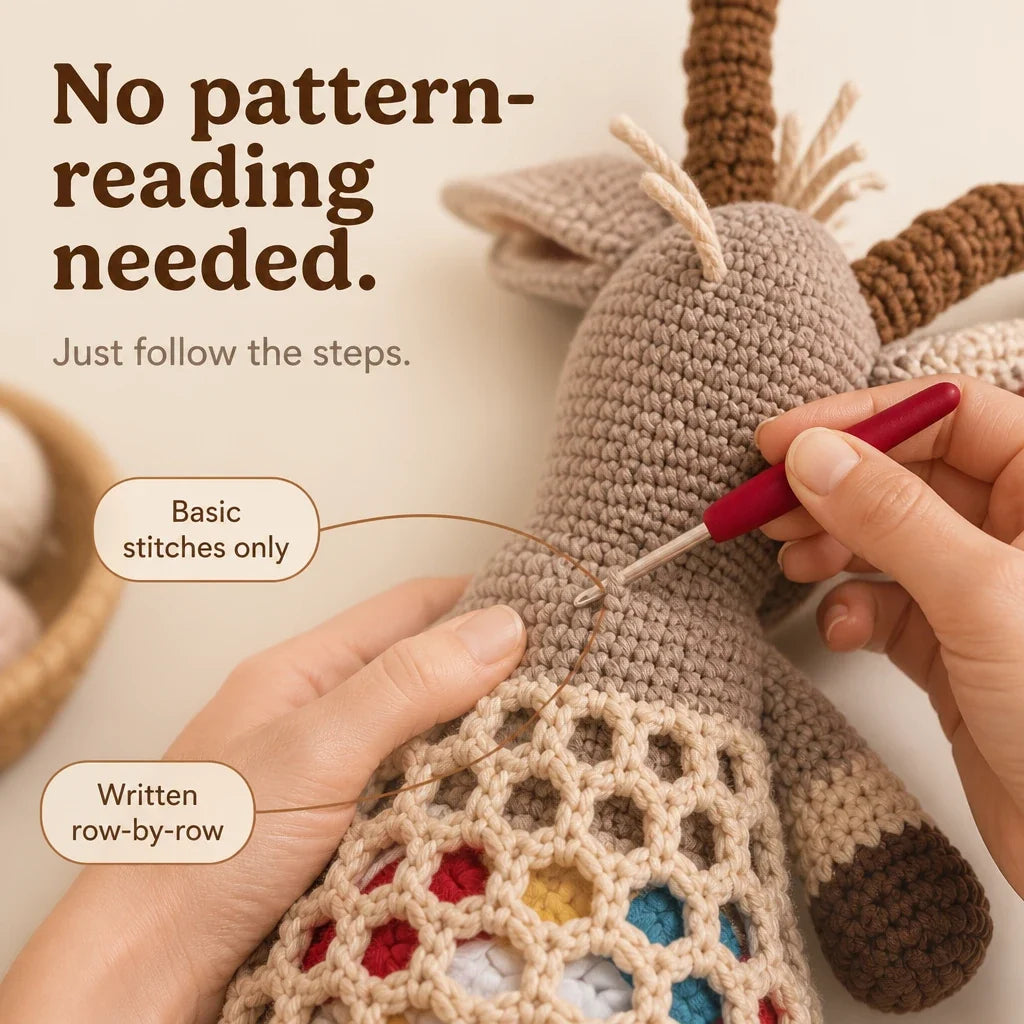CozyLoop – Crochet Goat Bag Holder Kit