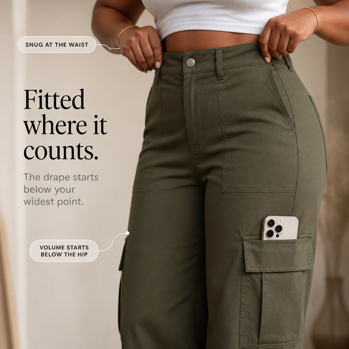 Wearbella – High Waist Wide Leg Cargo Pants