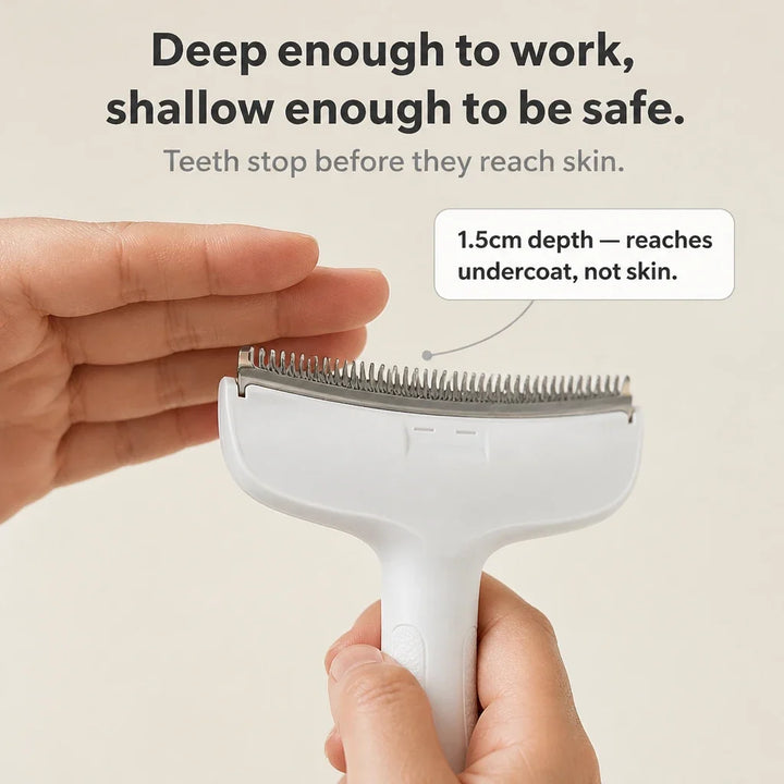 Shedwell – Metal-Tooth Cat Deshedding Brush