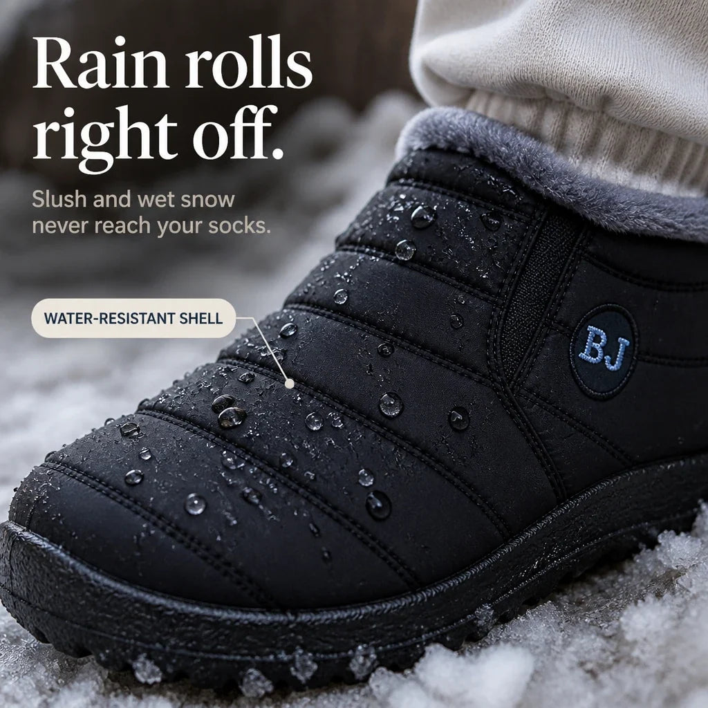 Froststep – Fleece-Lined-Look Waterproof Slip-On Winter Shoes