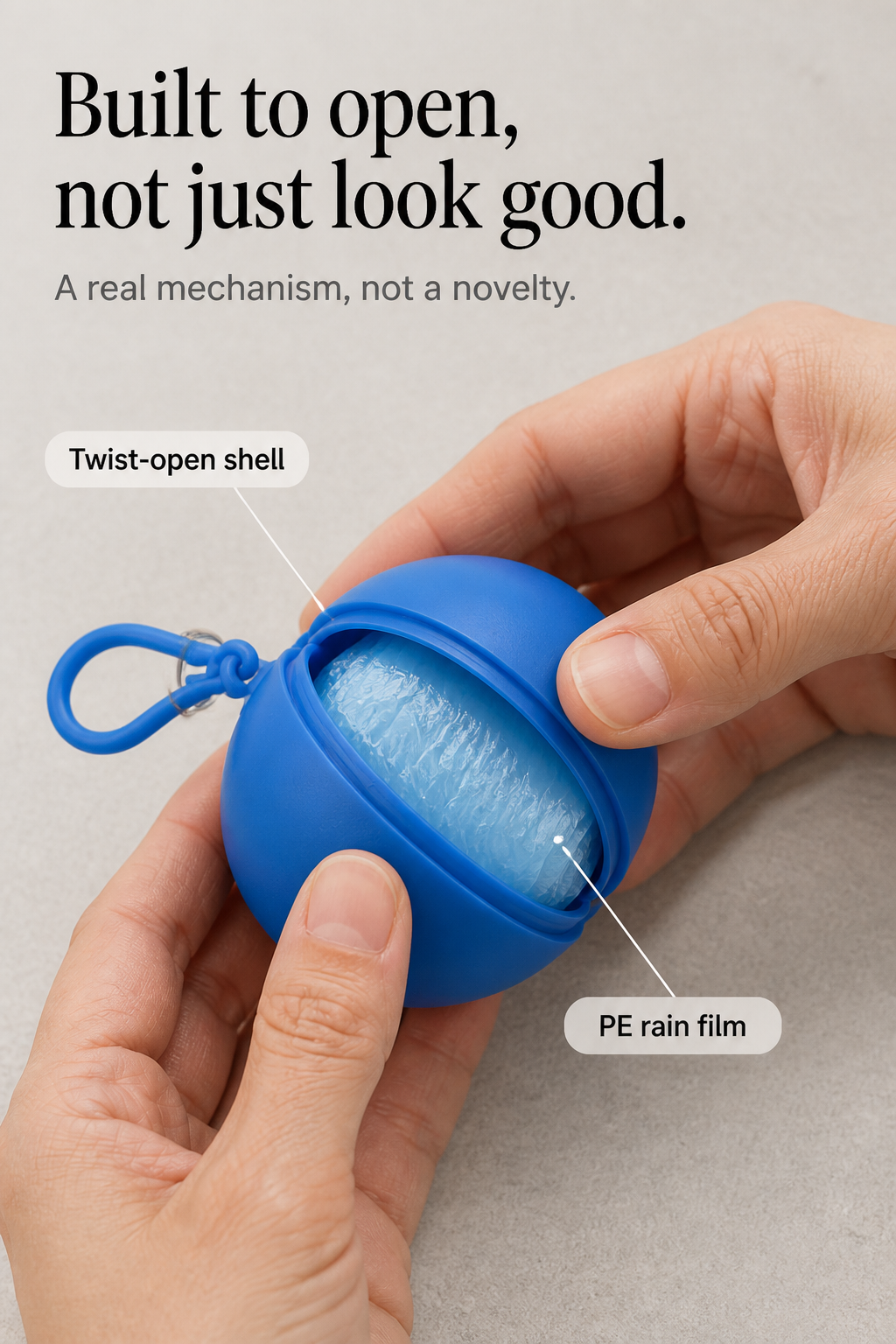Popaway – Spherical Compact Pocket Rain Poncho