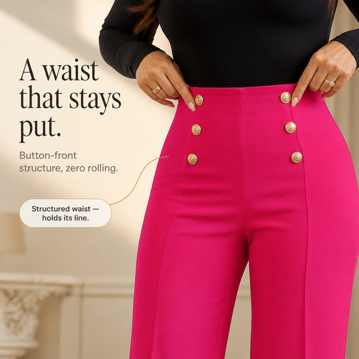 Sabelle – High-Waisted Wide-Leg Trousers