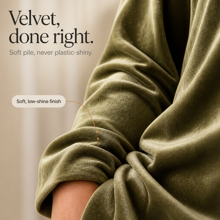 Velvenne – Asymmetric Button-Front Hoodie