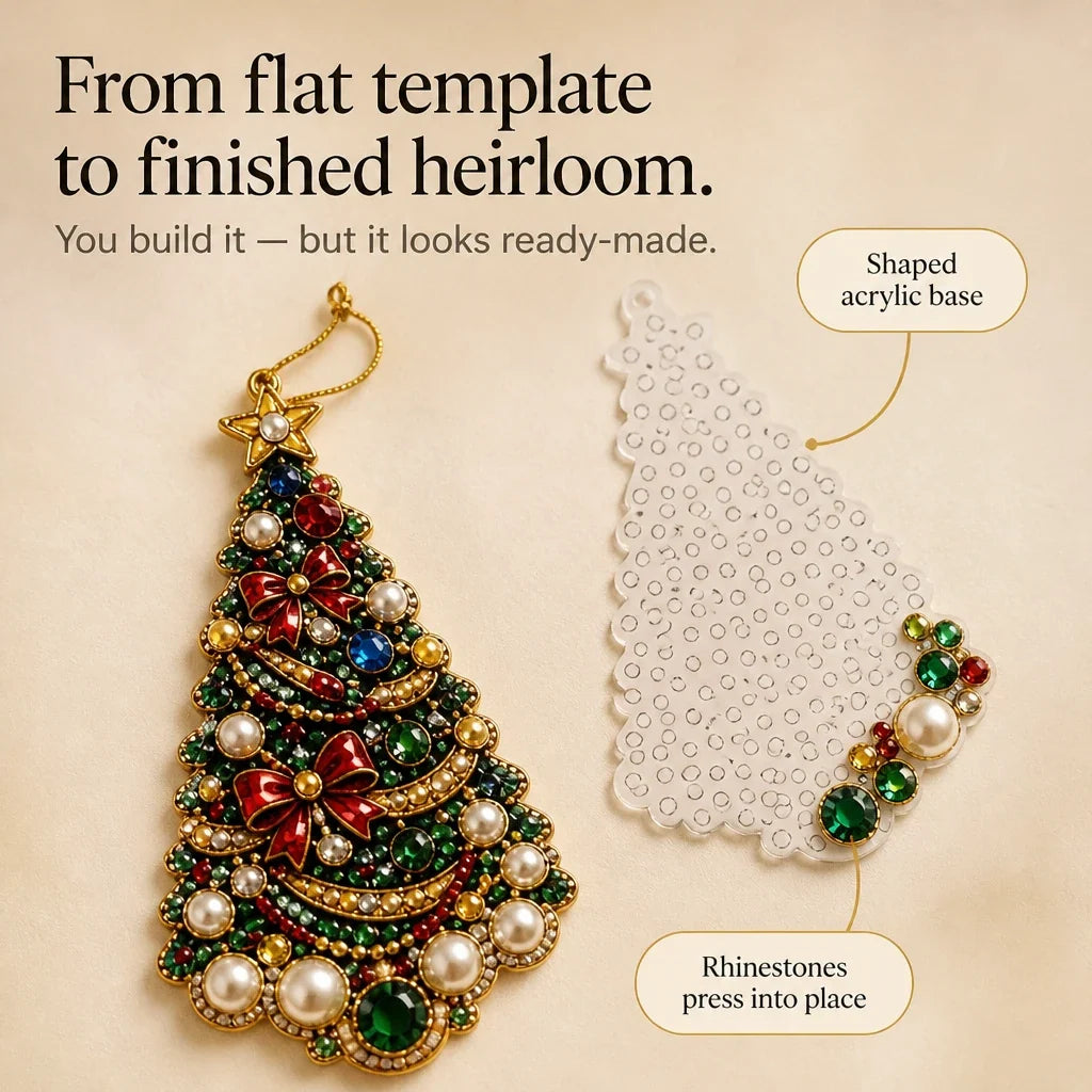 TwinkleTidings – Rhinestone Christmas Ornament Craft Kit