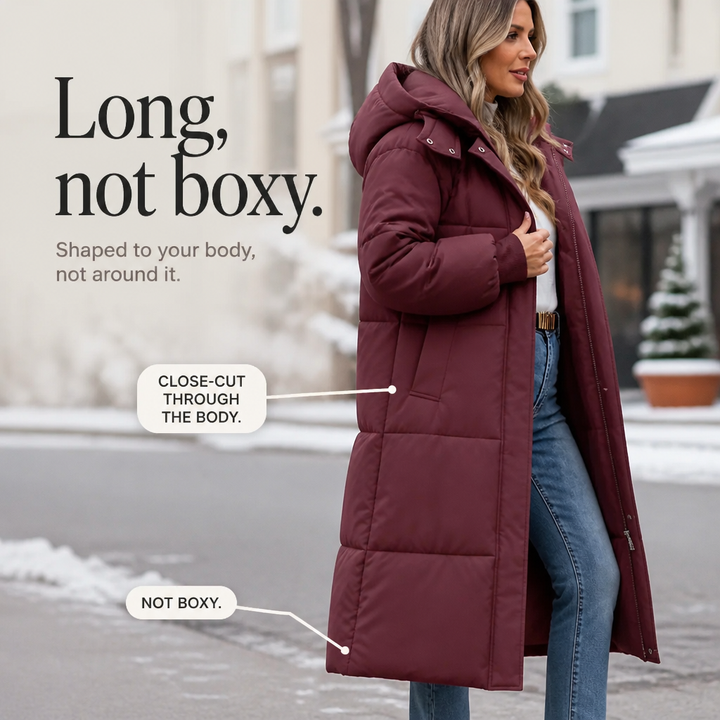 Wearbella – Long Hooded Puffer Coat
