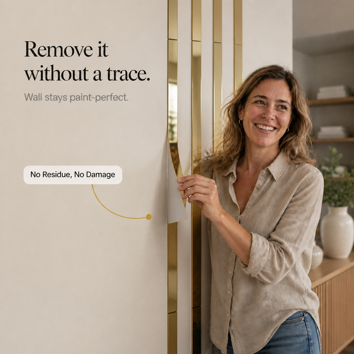 Mirrora – Self-adhesive Mirror-Like Wall Strips (20 pieces)