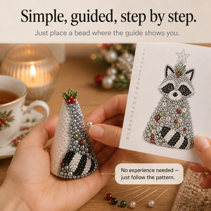 Tinsel Tails – Beaded Animal Christmas Tree Ornament Kit