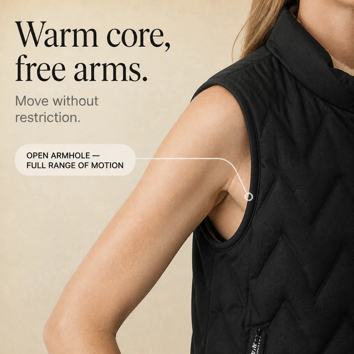 Easewell – Fleece-Lined-Look Zip-Pocket Vest