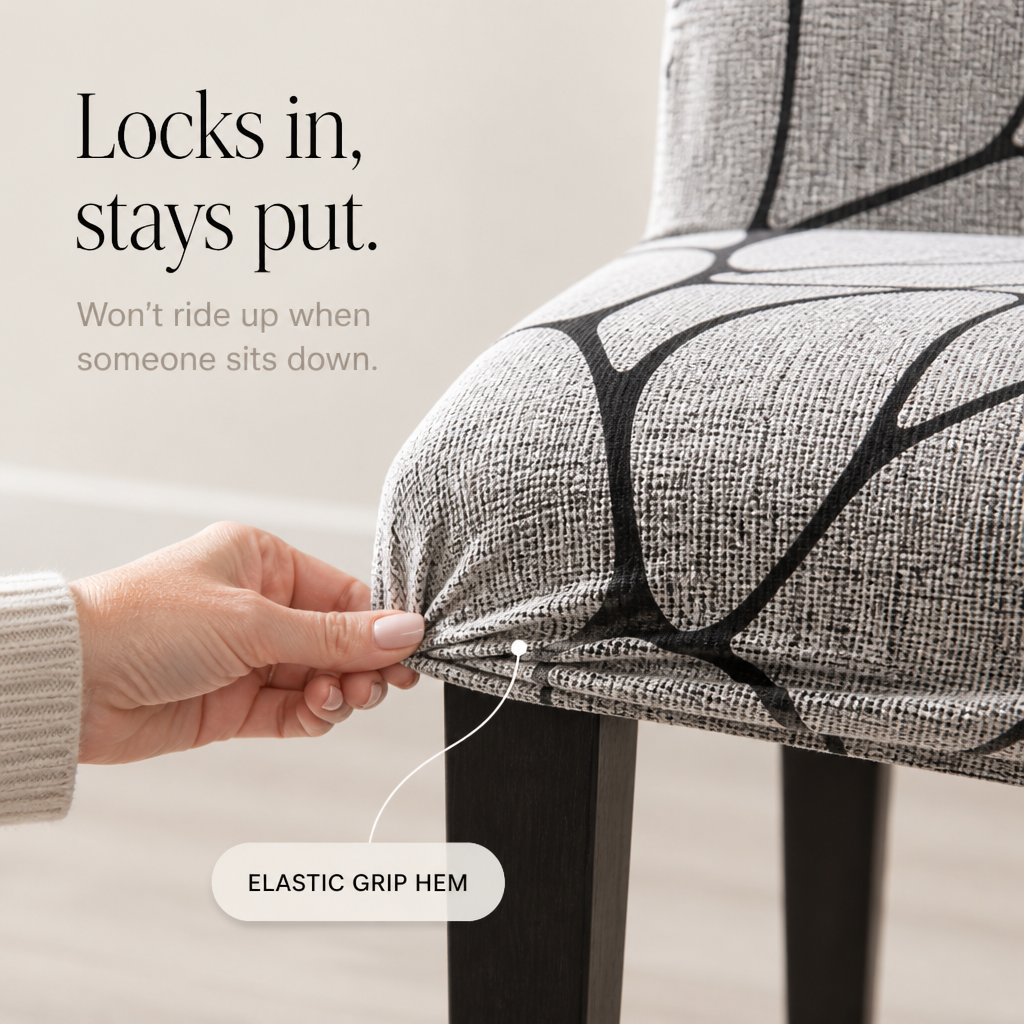 Snugchair – Elastic Fitted Dining Chair Cover