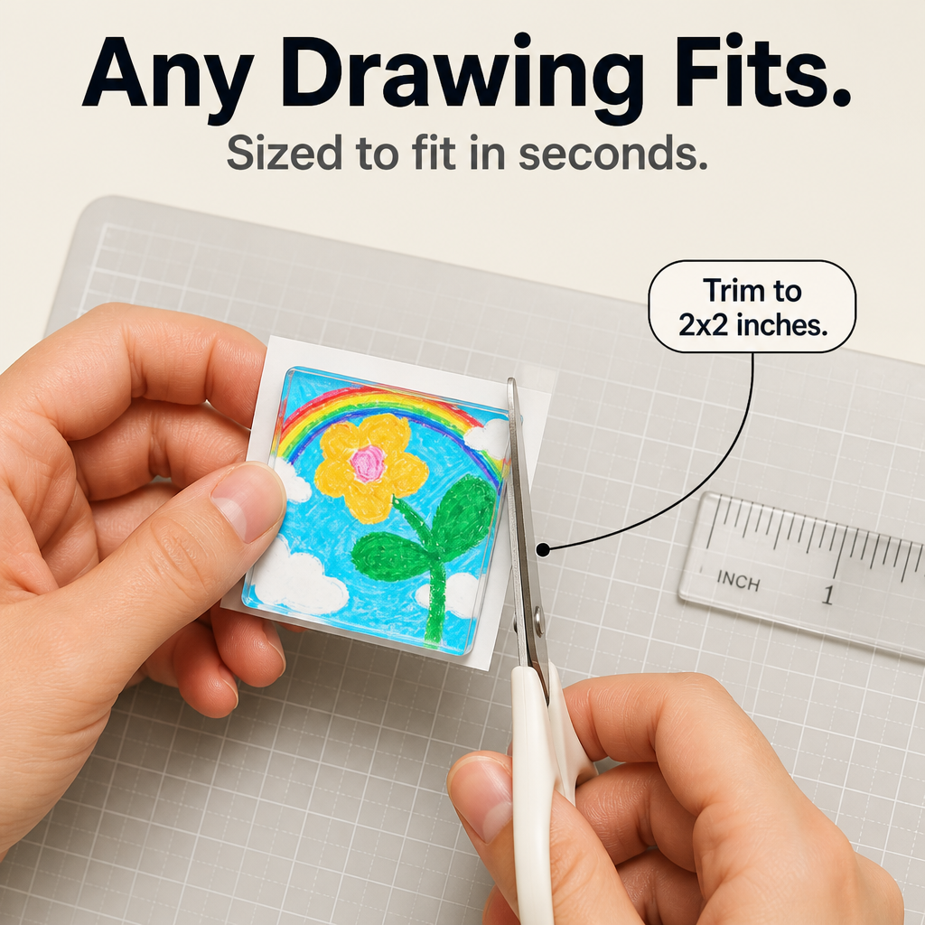 Keepsy – Custom Kids' Drawing Acrylic Fridge Magnets