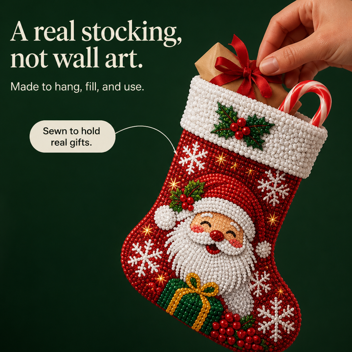 Stockcraft – Diamond Painting Christmas Stocking Kit