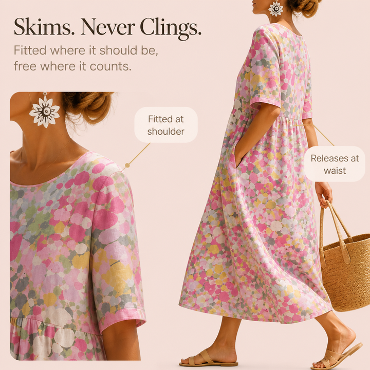 Wearbella – Midi Dress That Covers Arms, Never Overheats