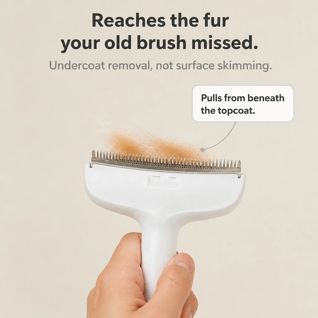 Shedwell – Metal-Tooth Cat Deshedding Brush