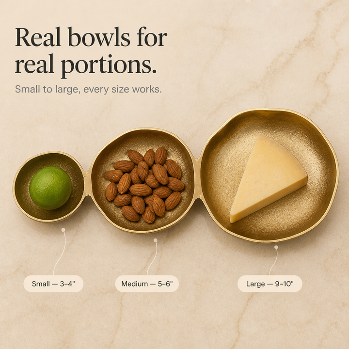 Clusterware – Nine-Bowl Clustered Metal Serving Tray