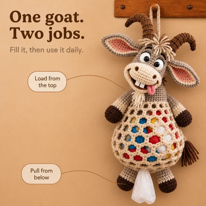 CozyLoop – Crochet Goat Bag Holder Kit