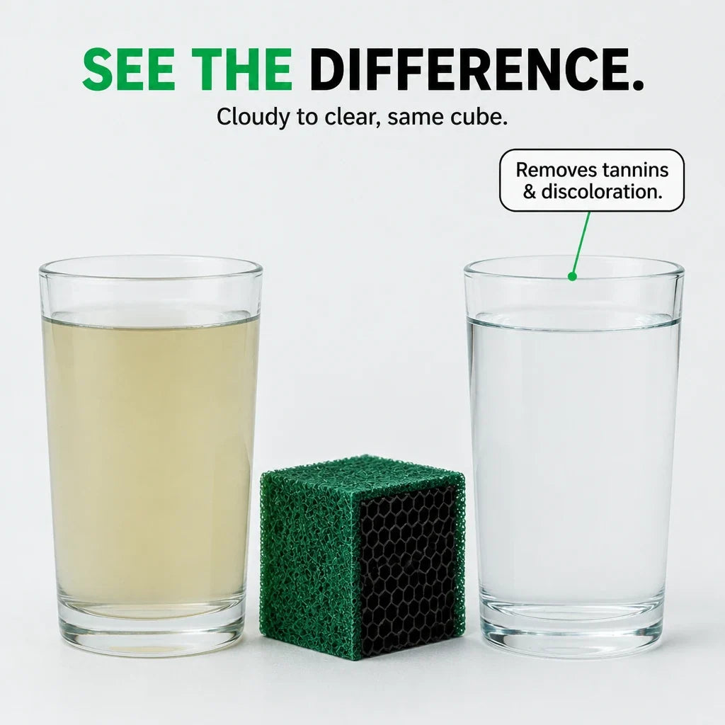 ClearCurrent – Green Honeycomb Aquarium Filter Cube
