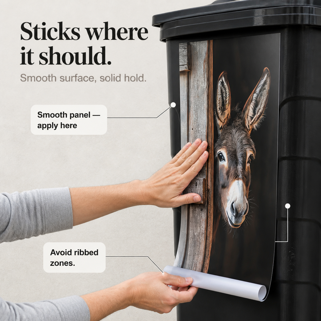 Binbelle – Weatherproof Trash Can Decal