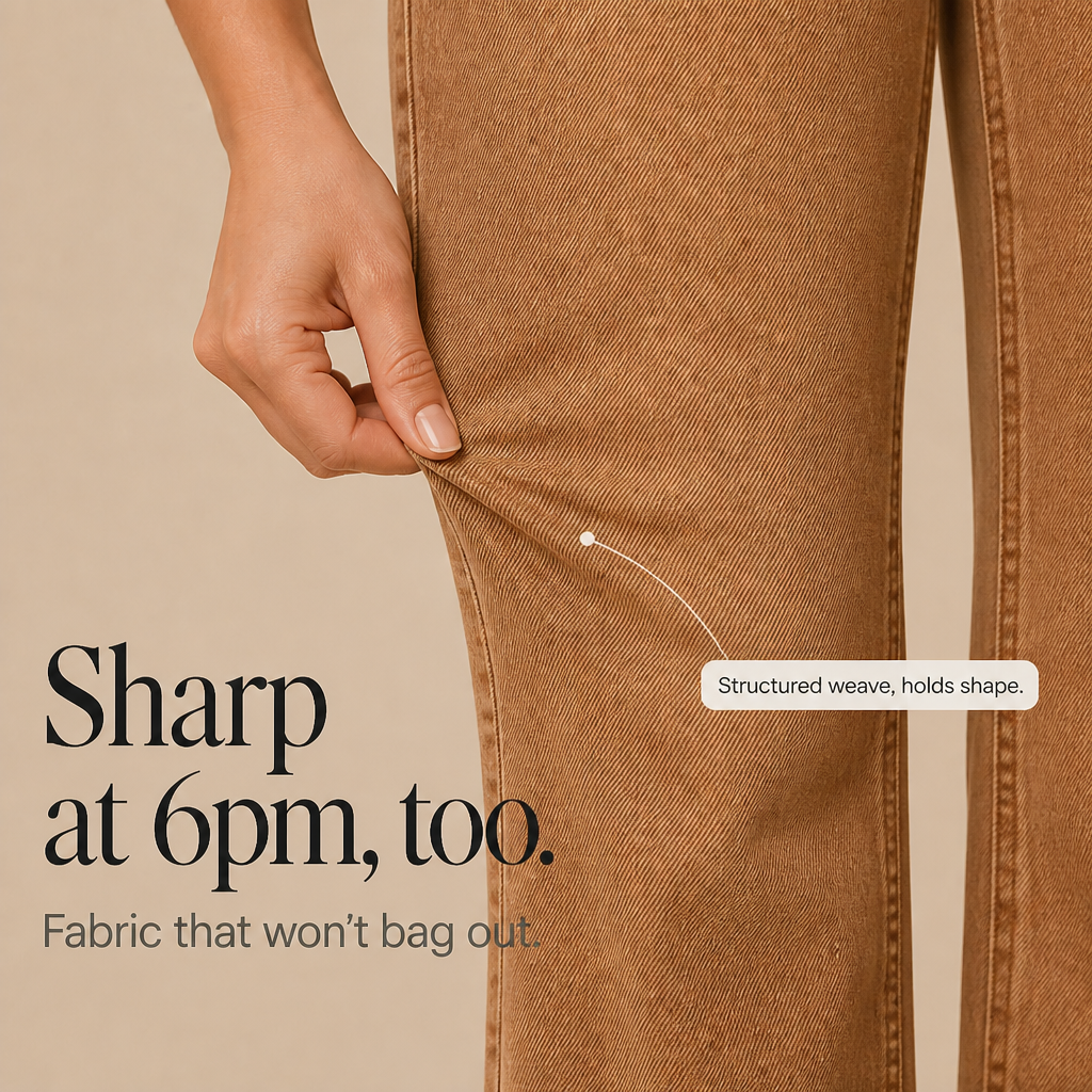 Highline – Double-Button Waistband Wide-Leg Jeans