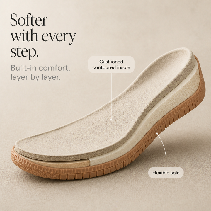Solange – Wide Toe Box Cushioned Sneakers