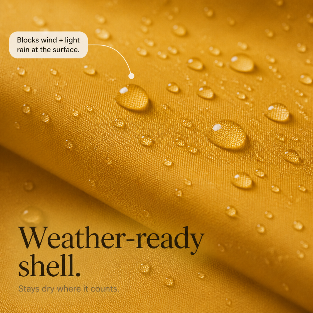 Windloft – Fleece-Lined Look Hooded Windproof Jacket