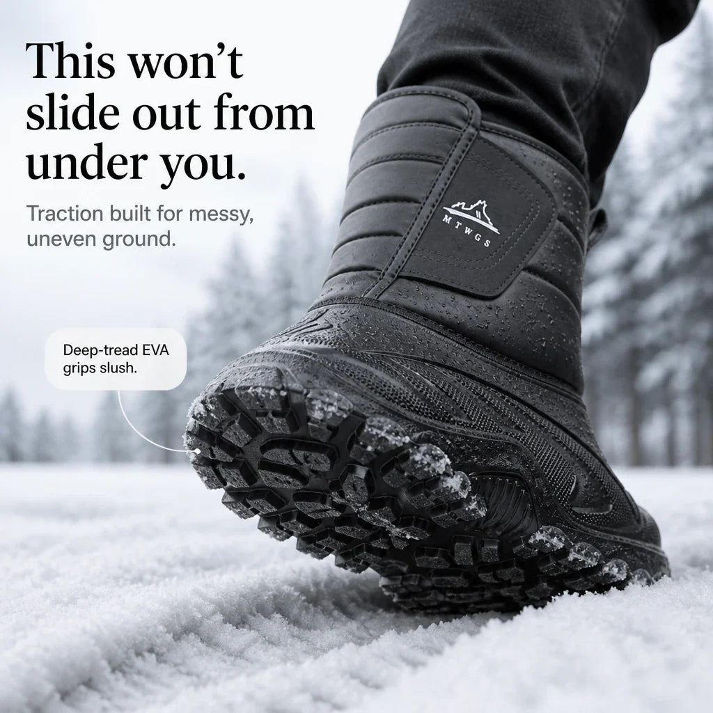 Snowlune – Plush-Lined Pull-On Winter Boots