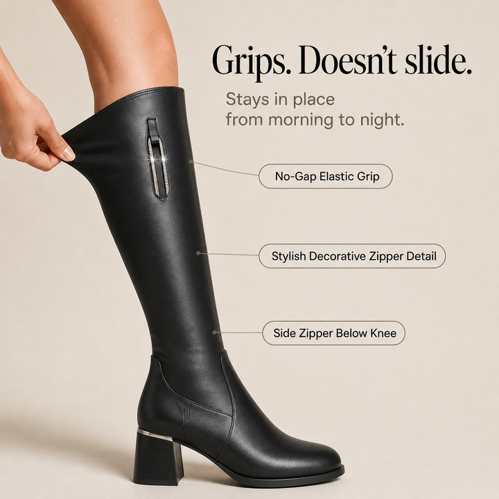 Cozeva – Stretch Elastic Warm-Lined Over-The-Knee Boots