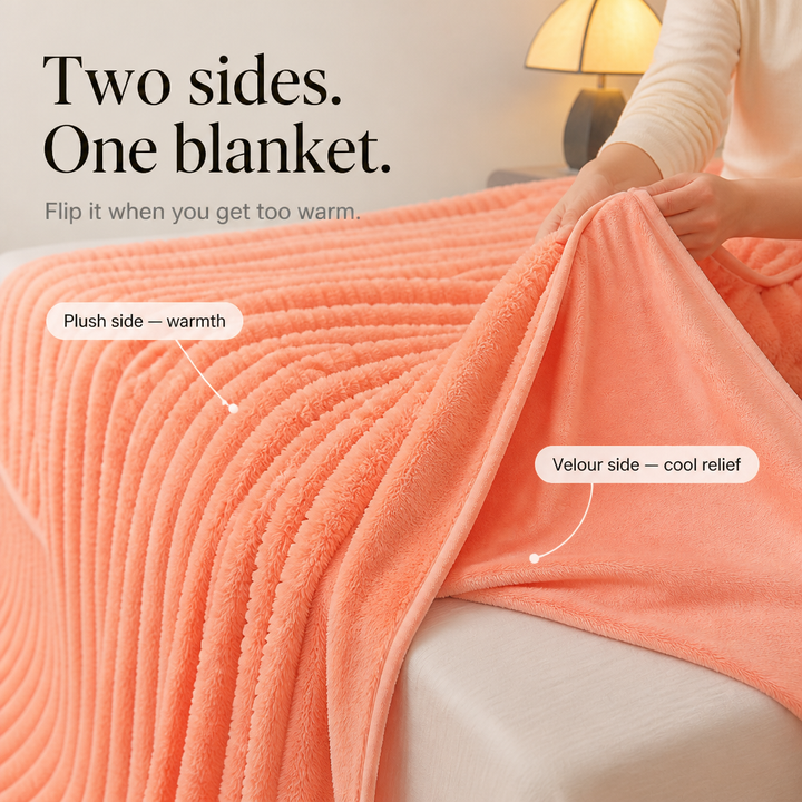 Plushwick – Two-Tone Reversible Rabbit Plush Blanket