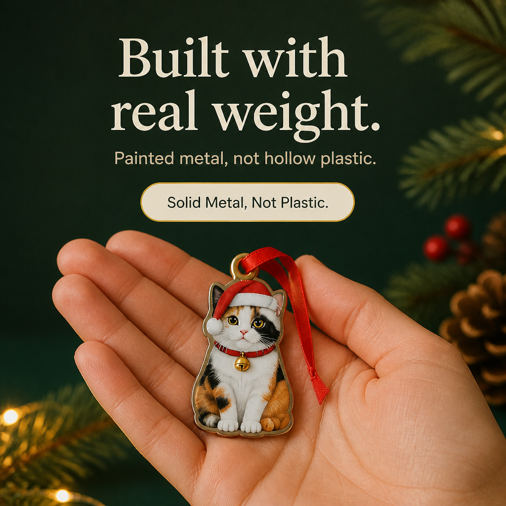 Mistletoe Meow – 24 Cat Acrylic Christmas Ornaments