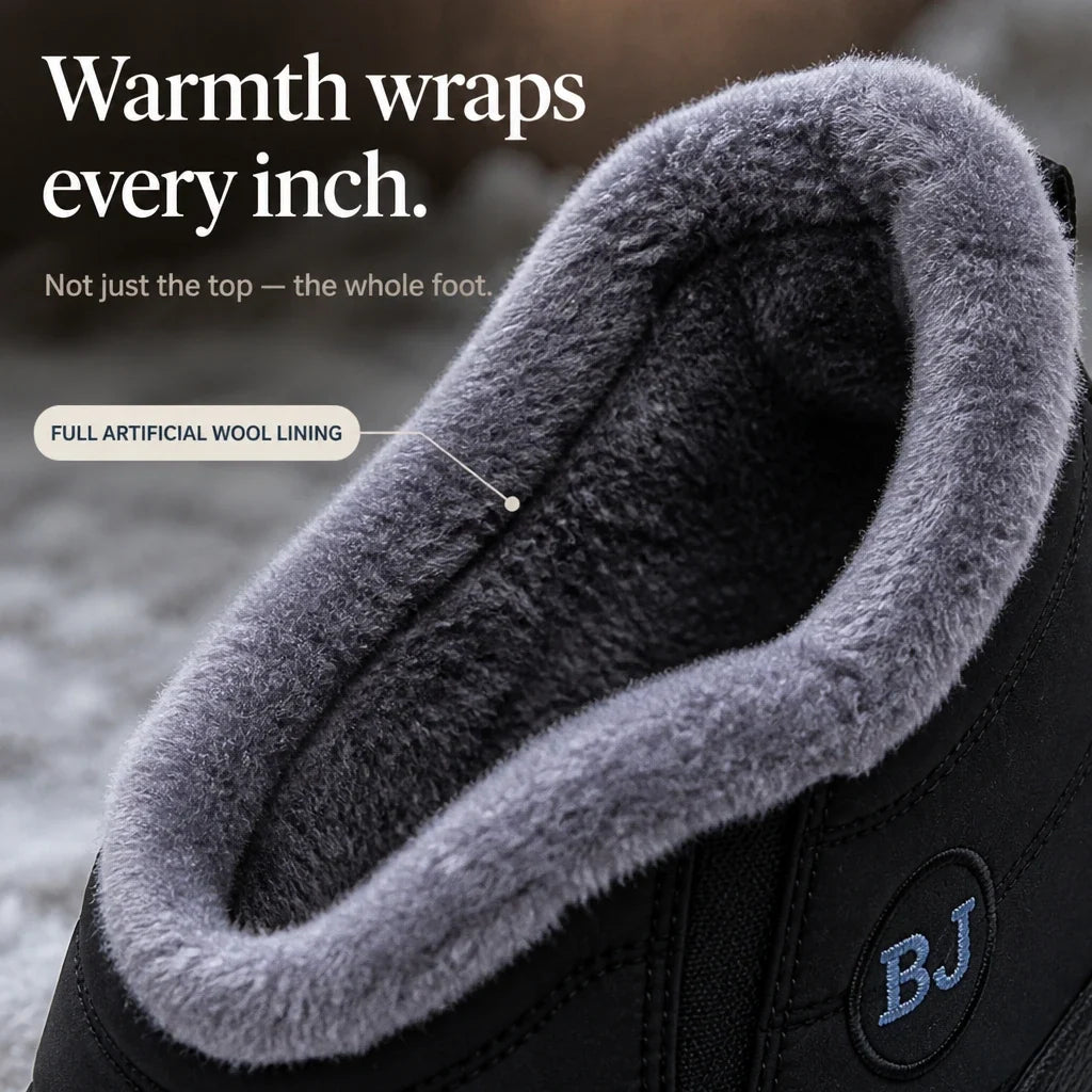 Froststep – Fleece-Lined-Look Waterproof Slip-On Winter Shoes