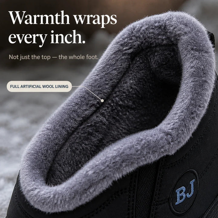 Froststep – Fleece-Lined-Look Waterproof Slip-On Winter Shoes