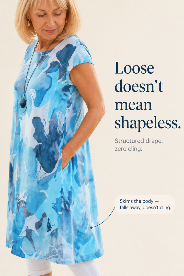 Skimlyn – A-Line Tunic Dress With Side Pockets