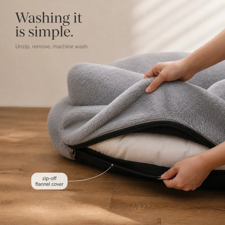 HearthPaw – Plush Sofa-Shaped Cat Bed