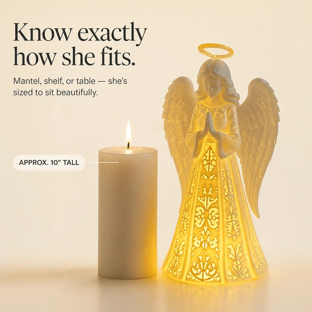 Everglow Angel – Glowing Christmas Angel Decoration